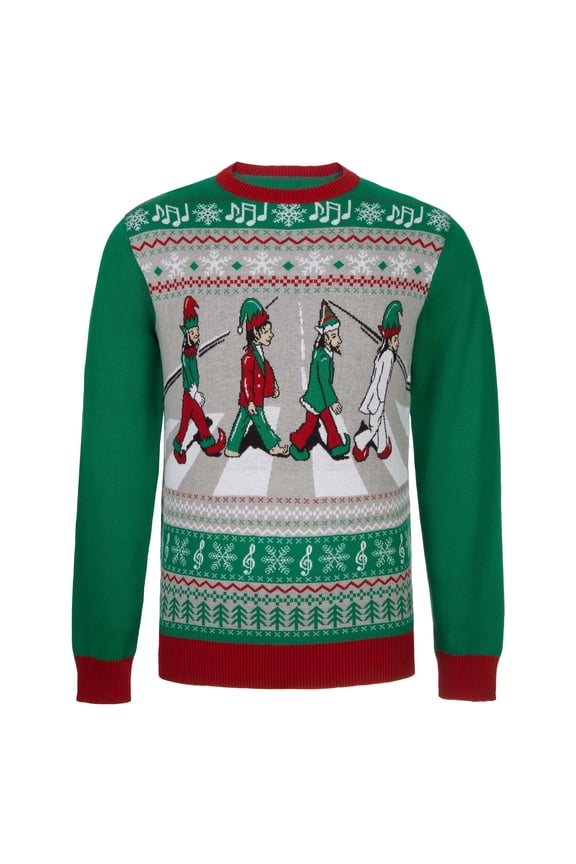 Ugly Christmas Sweater for Holiday Fun Tacky Unisex Design, Perfect Snug Fit Breathable Crewneck (Emerald, X-Large)
