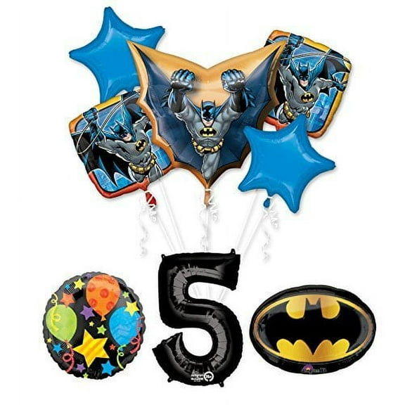 The Ultimate Batman 5th Birthday Party Supplies and Balloon Decorations