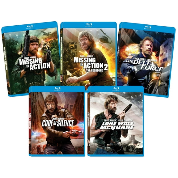 The Ultimate Chuck Norris Blu-ray Bundle (Missing in Action, Missing in Action 2, Delta Force, Lone Wolf McQuade, Code