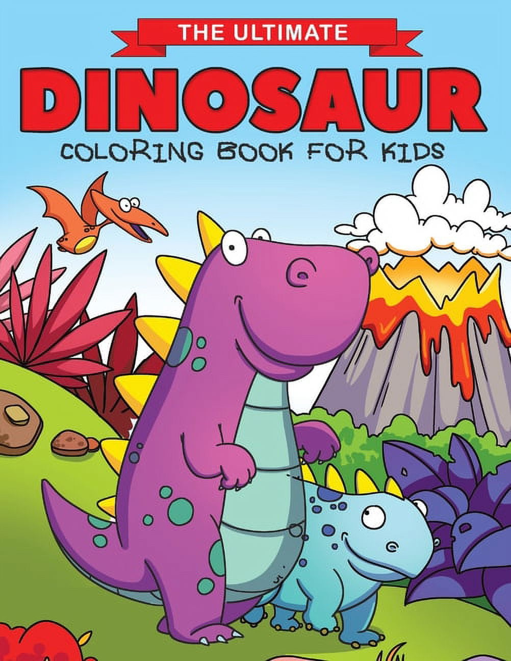 Dinosaur Coloring Book: A Fun Cutting And Coloring Practice Activity Book  for Toddlers and Kids ages 4-8: Scissor Practice for Preschool Almos  (Paperback)