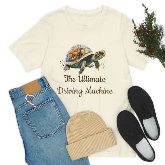 The Ultimate Driving Machine Cute Turtle Unisex Tee Bella+Canva