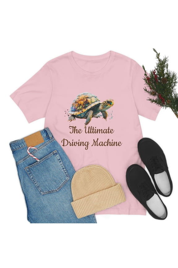The Ultimate Driving Machine Cute Turtle Unisex Tee Bella+Canva