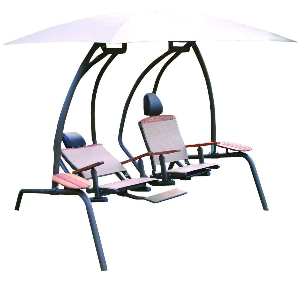 The Ultimate Dual Recliner Swing Set