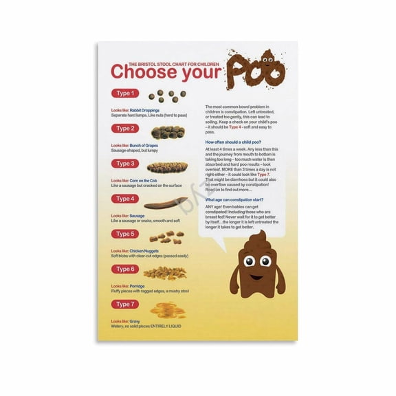 The Ultimate Guide to Poop Bristol Stool Chart Digestive Health Educational Poster (3) Canvas for Living Room Bedroom Decor