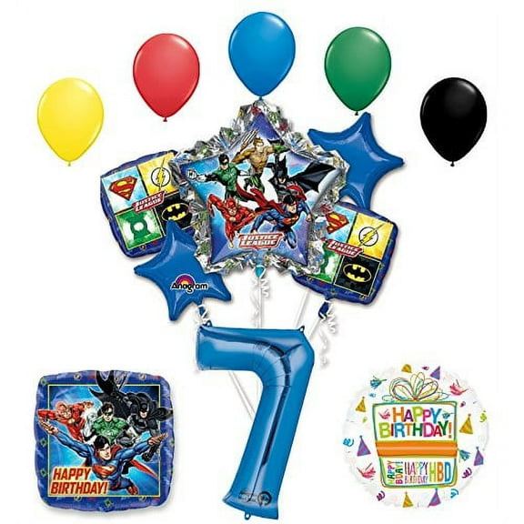 The Ultimate Justice League Superhero 7th Birthday Party Supplies