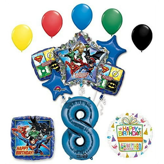 The Ultimate Justice League Superhero 8th Birthday Party Supplies