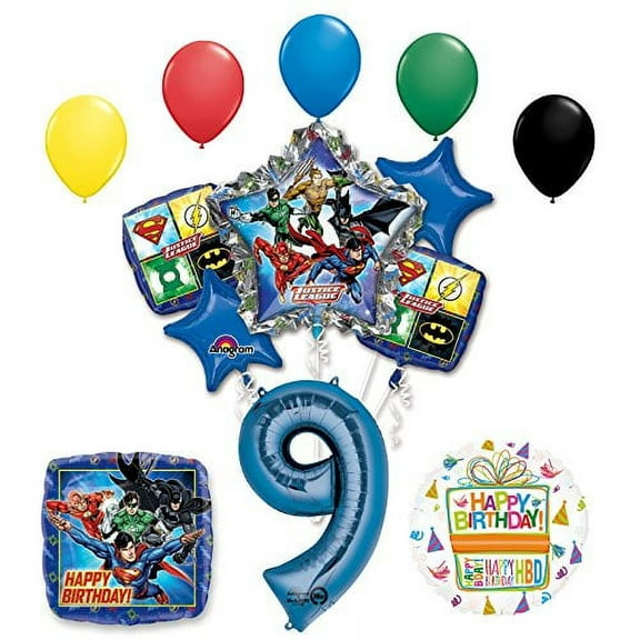 The Ultimate Justice League Superhero 9th Birthday Party Supplies