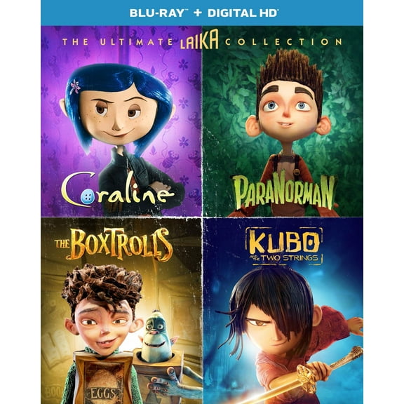The Ultimate Laika Collection (Walmart Exclusive) (Coraline / ParaNorman / Boxtrolls / Kubo) (Blu-ray)