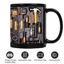 The Ultimate Mechanic's Toolbox Mug, 11oz Ceramic Mechanic Toolbox Coffee Cup for Birthday Anniversary, Tool Box Tea Mug Funny Gift for Husband Da