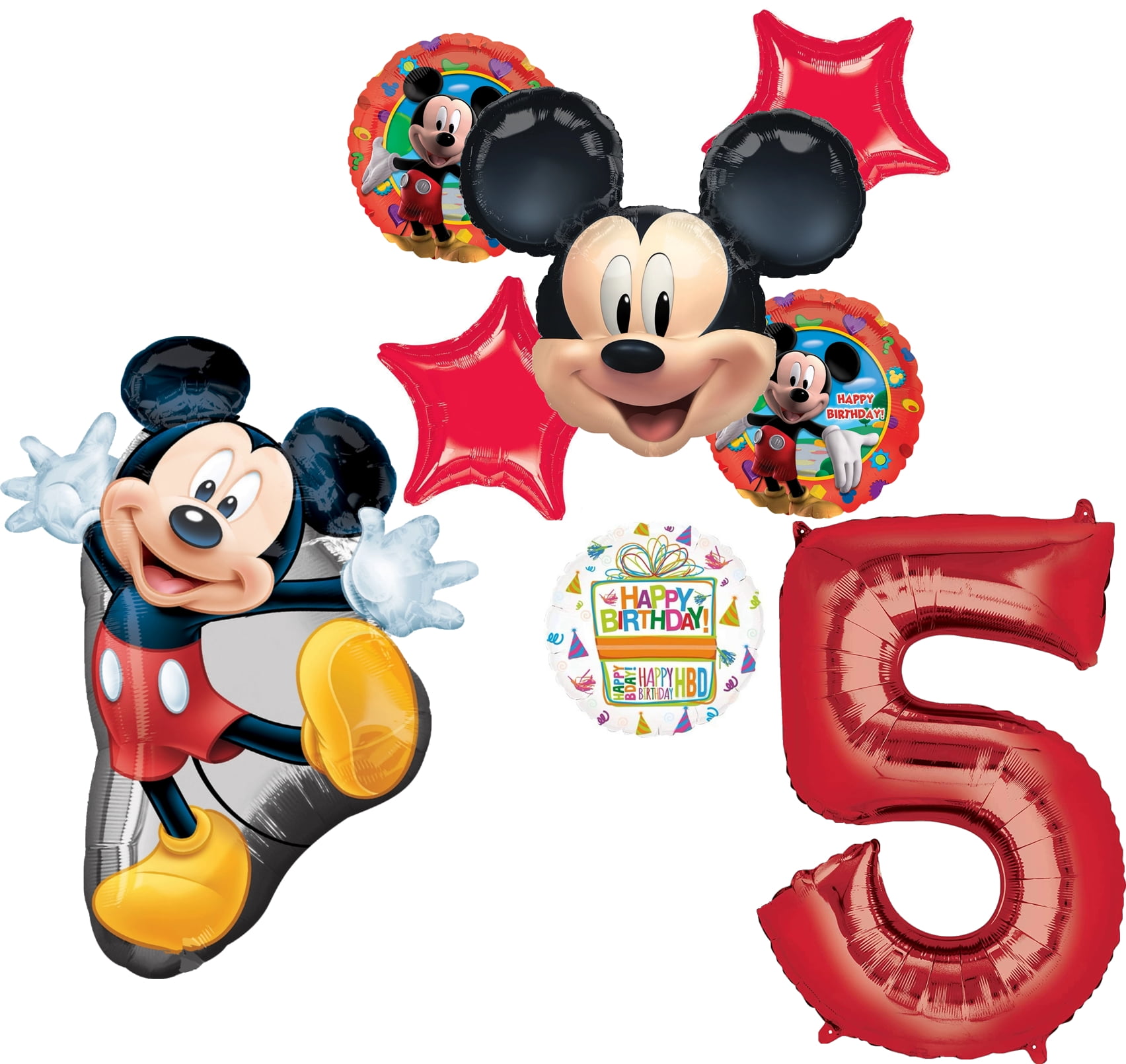 The Ultimate Mickey Mouse 5th Birthday Party Supplies and Balloon