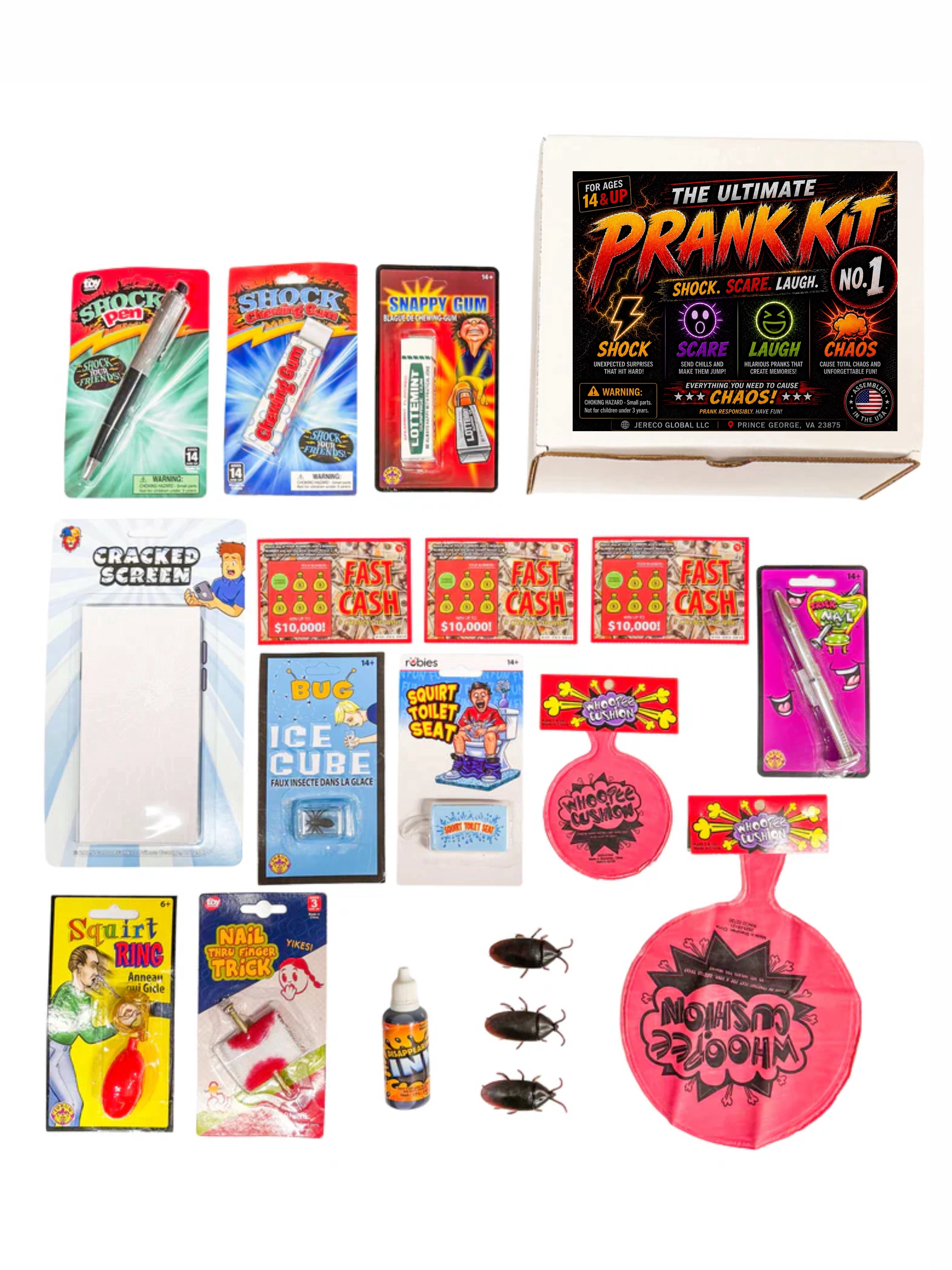 Ultimate Prank Kit No.1: Fake Supplies Set, Adult's Gift Pack - Walmart.com