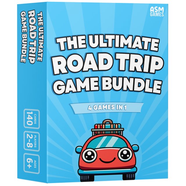 The Ultimate Road Trip Game Bundle, a 4in1 Travel Game and Car Game
