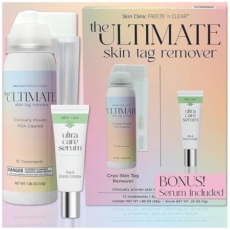 The Ultimate Skin Tag Removal Kit with Post Treatment Serum, 12 Piece Set price history and forecast - Skin Clinic FREEZE 'n CLEAR