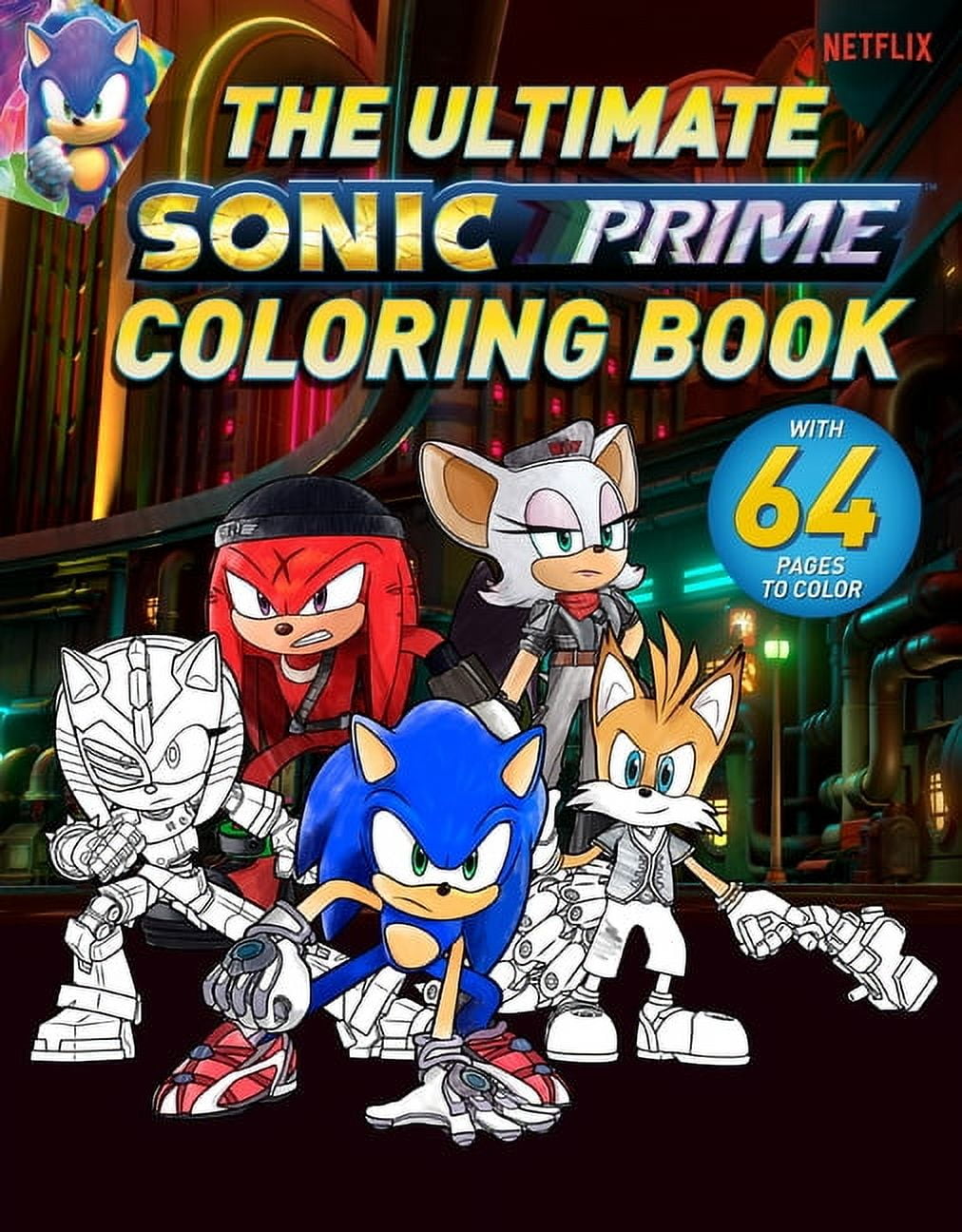 Sonic Prime: The Ultimate Sonic Prime Coloring Book, Book 1 (Paperback)