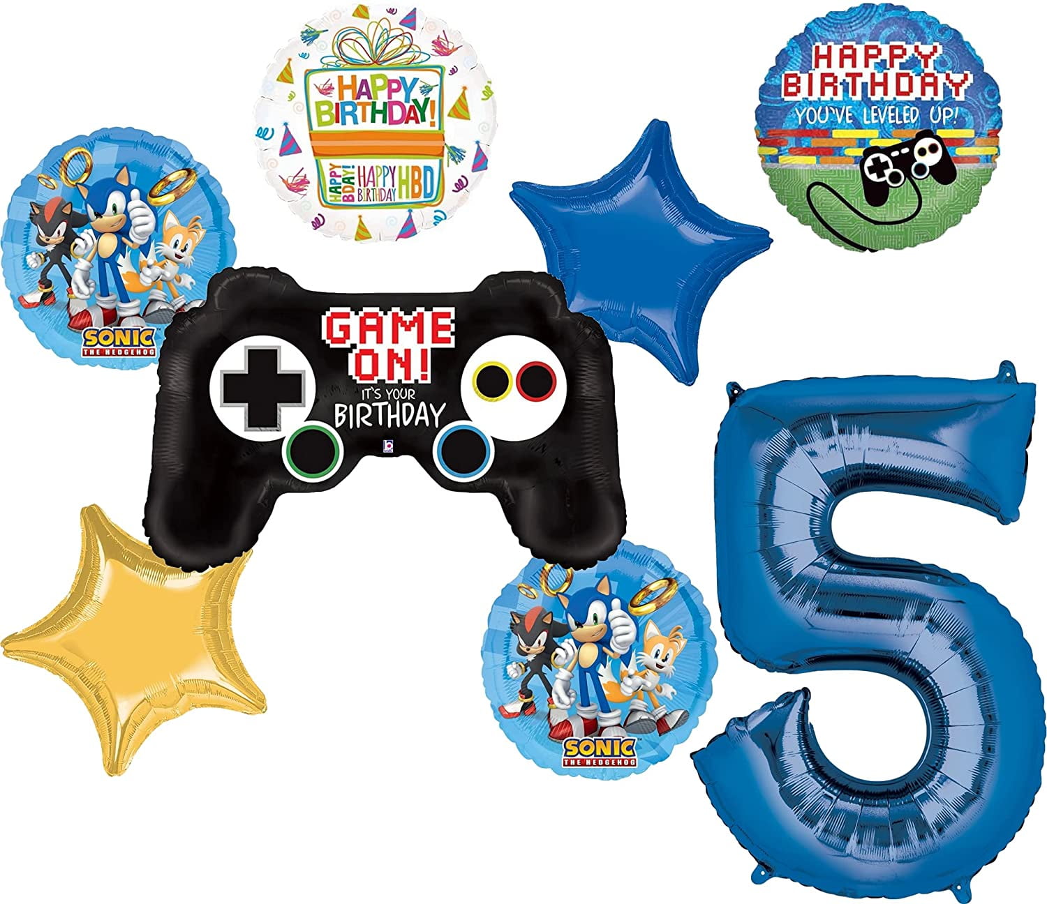 Sonic Birthday Decorations Set - 153Pcs Hedgehog Party Decoration Include  Happy Birthday Banner,Foil Balloons Arch Garland Kit for Kid Sonic Theme Party  Supplies: Buy Online at Best Price in UAE 