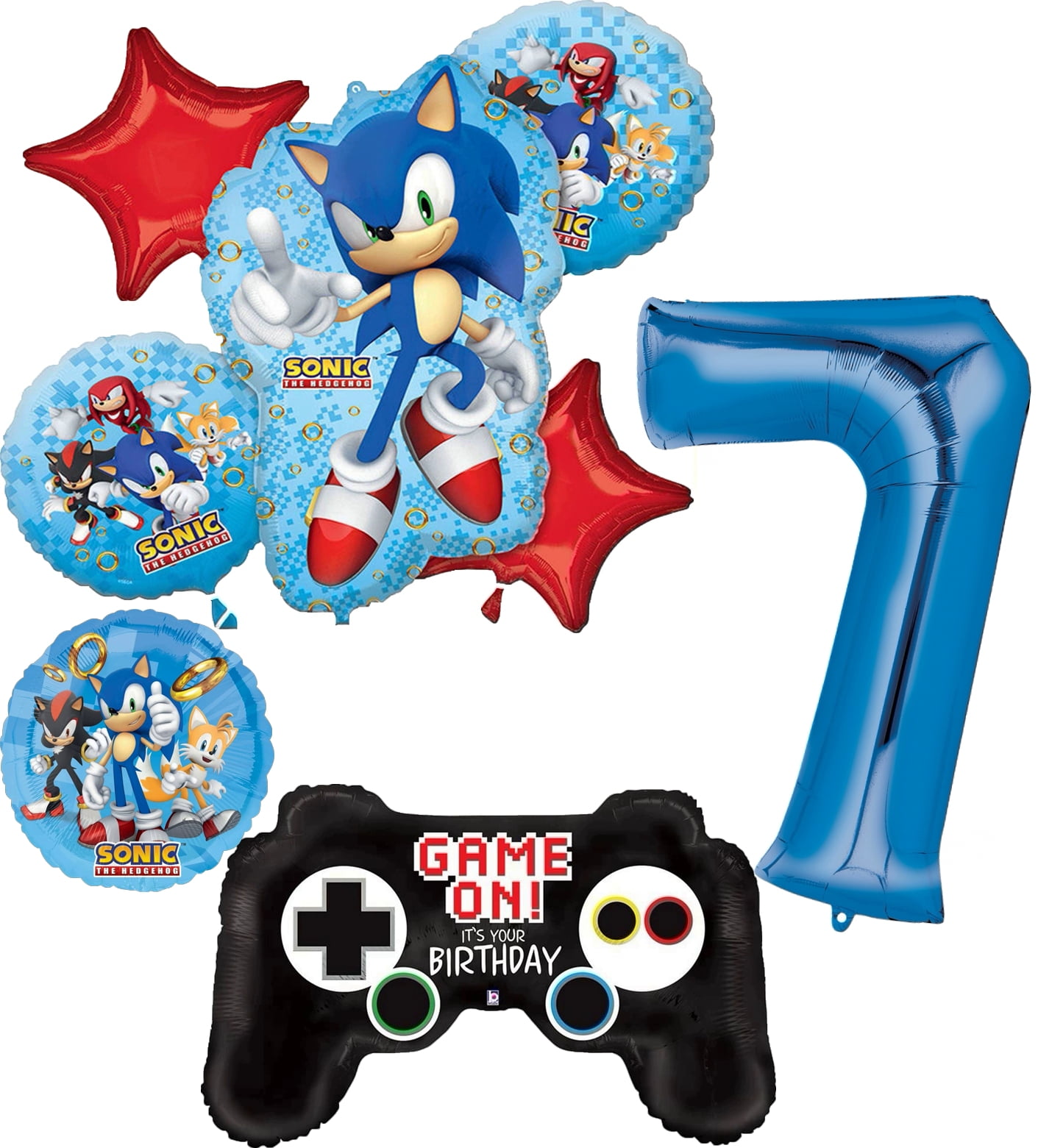 The Ultimate Sonic The Hedgehog 7th Birthday Balloon Party Supplies