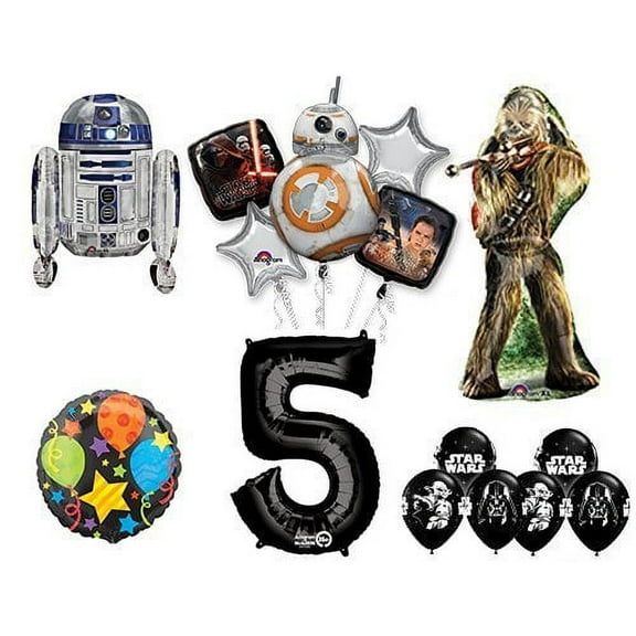 The Ultimate Star Wars 5th Birthday Party Supplies and Balloon decorations
