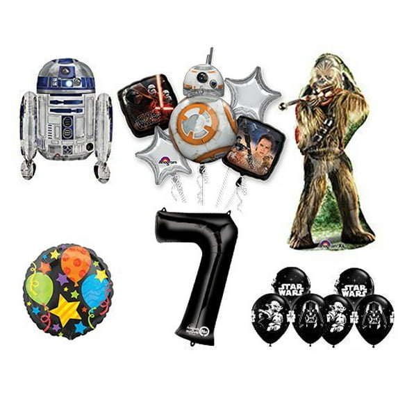 The Ultimate Star Wars 7th Birthday Party Supplies and Balloon decorations