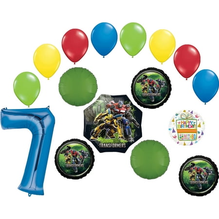 The Ultimate Transformers 7th Birthday Party Supplies and Balloon Decorations