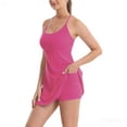 thumbnail image 1 of The Ultimate Tummy Control Active Dress 2-in-1 Sports Dress with Built-in Shorts Tennis Golf Plus Hot Pink XL, 1 of 3