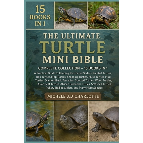 The Ultimate Turtle Mini Bible: COMPLETE COLLECTION - 15 BOOKS IN 1: A Practical Guide to Keeping Red-Eared Sliders, Pai, (Paperback)