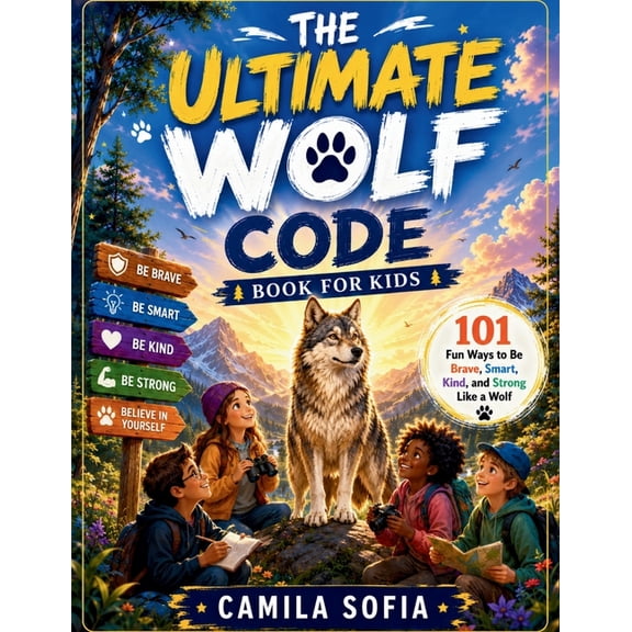 The Ultimate Wolf Code Book For Kids: 101 Fun Ways to Be Brave, Smart, Kind, and Strong Like a Wolf, (Paperback)