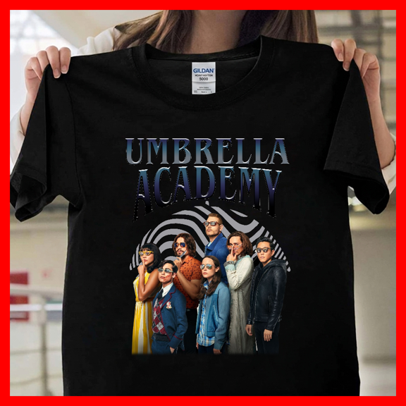 The Umbrella Academy Cast Graphic Vintage TV Show Comic Retro Fan Gift T1922 Unisex Graphic T-Shirt Soft Cotton, Sizes S-5XL