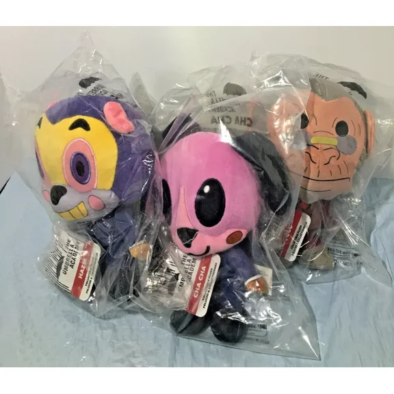 The Umbrella Academy - NETFLIX ORIGIONAL - Pogo, Cha Cha, & Hazel -Plush Set NEW