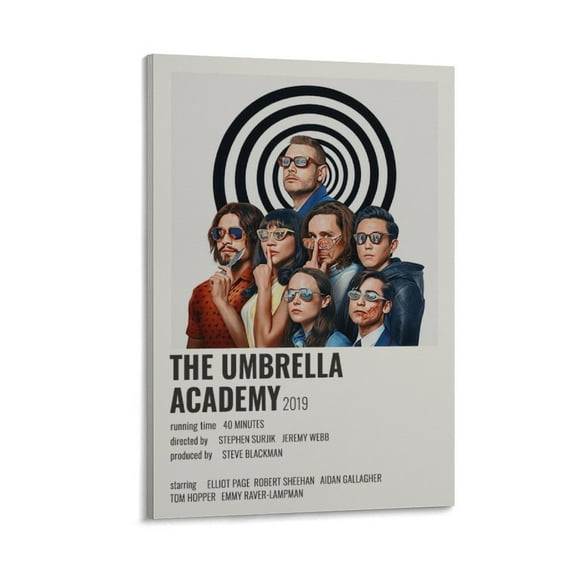 The Umbrella Academy Poster Minimalist Art Canvas Posters Painting On Canvas Wall Art Poster Scroll Picture Print Living Room Walls Decor Home Posters 20x30inch(50x75cm)