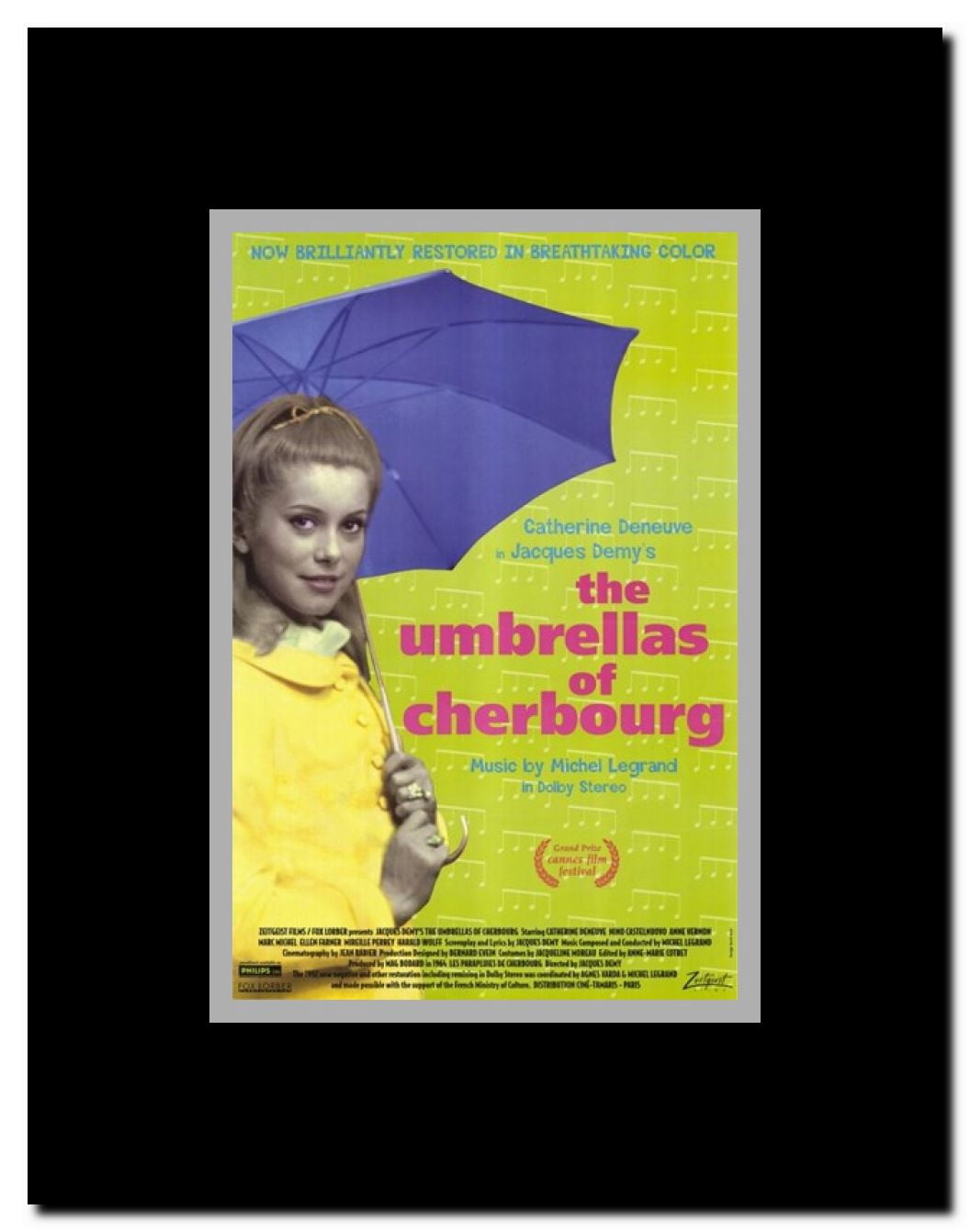 The Umbrellas of Cherbourg Framed Movie Poster