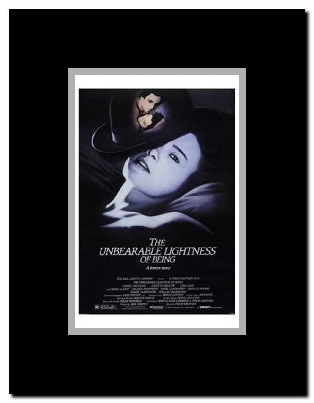 The Unbearable Lightness of Being Framed Movie Poster