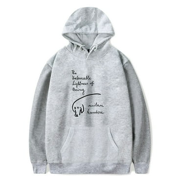 The Unbearable Lightness of Being Hoodie Unisex Hooded Sweatshirt Long Sleeve Tracksuit Pullover Coat