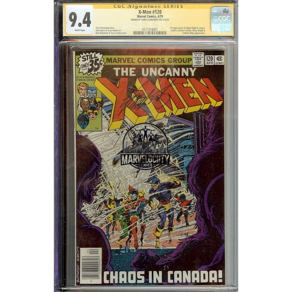 The Uncanny X-Men #128 (1979) Signed Chris Claremont CGC 9.4