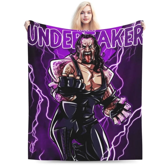 The Undertaker Blanket, Super Soft Throw Blanket For Couch Sofa Bed, Cozy Lightweight Warm Flannel Blanket, 80"X60"