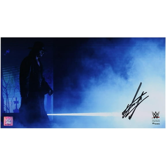 The Undertaker WWE Autographed 10" x 18" Entrance Photograph - Fanatics Authentic Certified