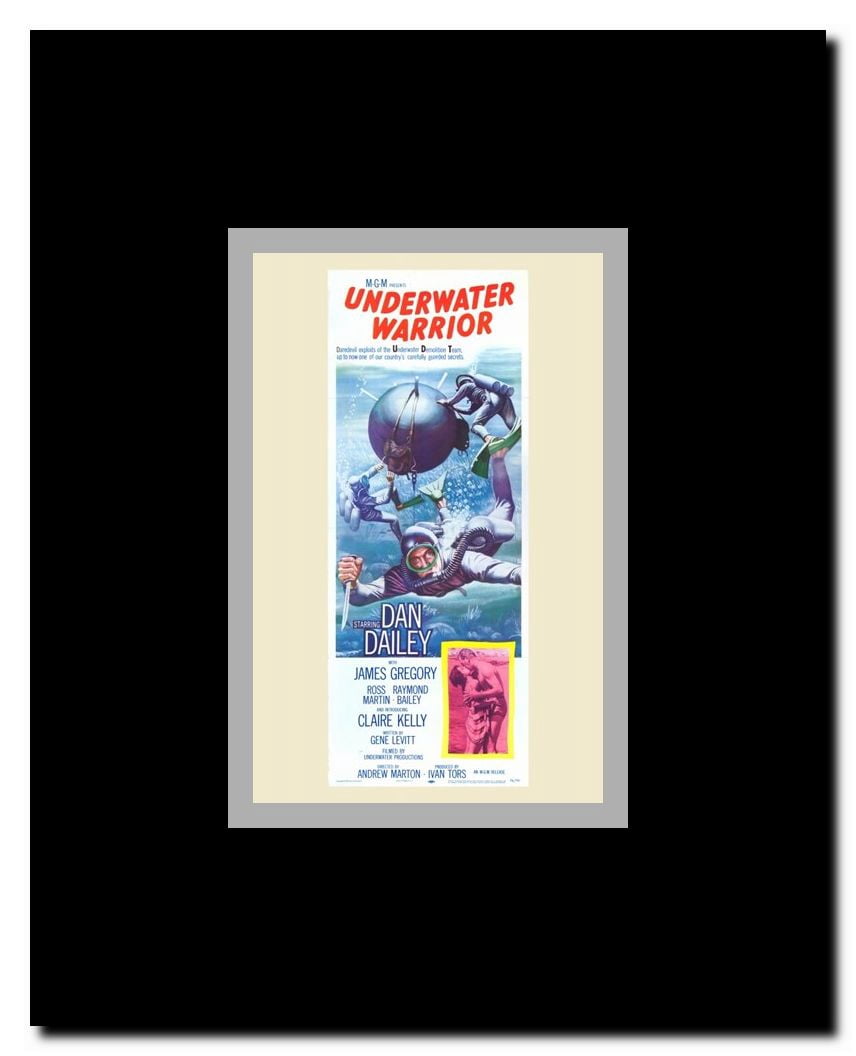 The Underwater Warrior Framed Movie Poster