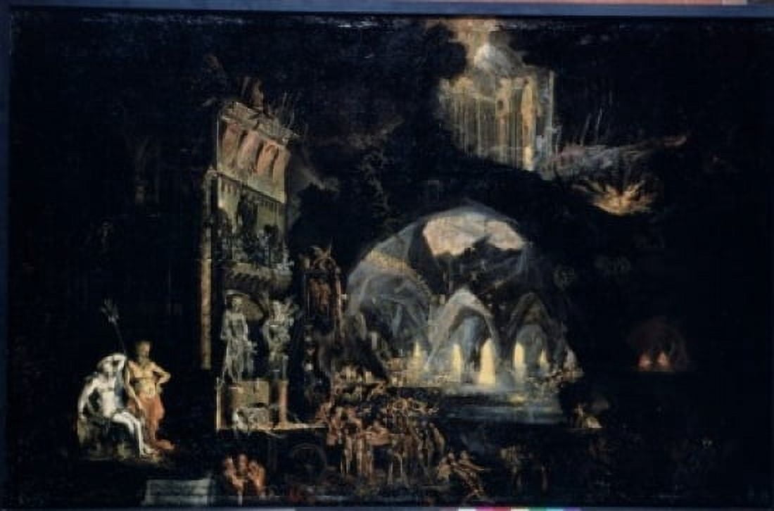 The Underworlds Monsu Desiderio (1593-1634 French) Musee des Beaux Arts Besancon Canvas Art - Monsu Desiderio (24 x 36)