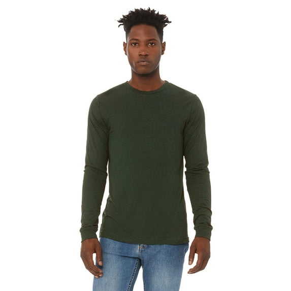 The Unisex Jersey Long-Sleeve T-Shirt - EMERALD TRIBLEND - M