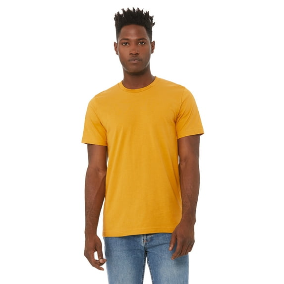 The Unisex Jersey T-Shirt - MUSTARD - L
