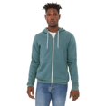 thumbnail image 1 of The Unisex Poly-Cotton Sponge Fleece Full-Zip Hooded Sweatshirt - HTHR DEEP TEAL - S, 1 of 4