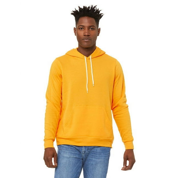 The Unisex Sponge Fleece Pullover Hooded Sweatshirt - GOLD - XS