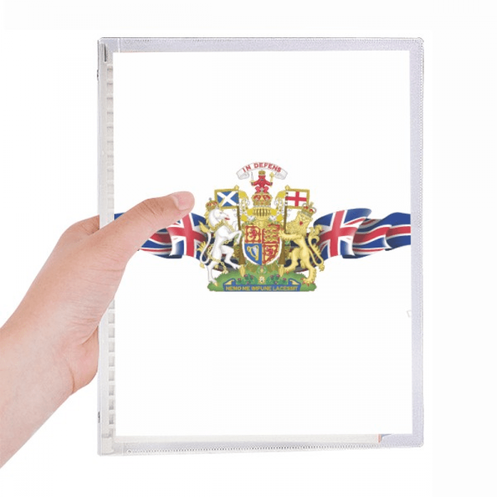The United Kingdom Flag National Emblem Notebook Loose Diary Refillable Journal Stationery
