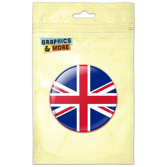 The United Kingdom National Country Flag Pinback Button Pin Badge
