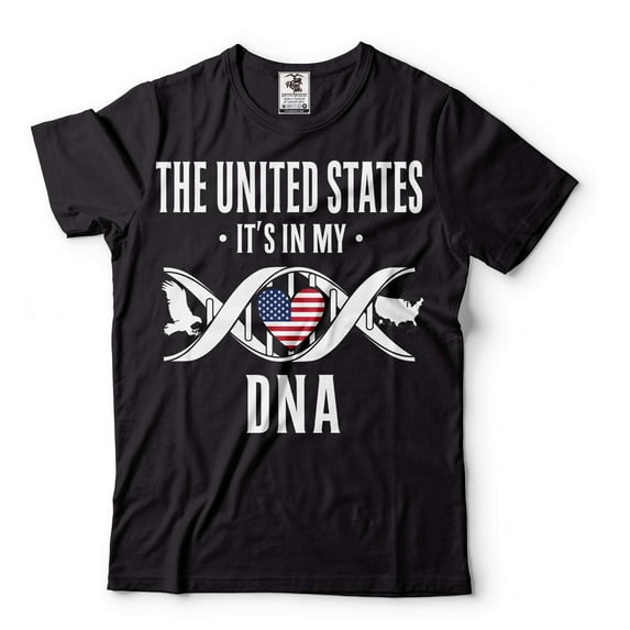 The United States It's In My DNA Shirt USA Shirt United States Patriotic Shirt American Gifts (5X-Large Black)