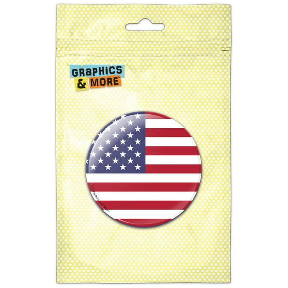 The United States National Country Flag Refrigerator Button Magnet