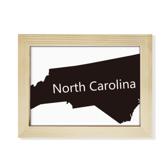 The United States North Map Outline Desktop Photo Frame Picture Art Decoration Painting 6x8 inch