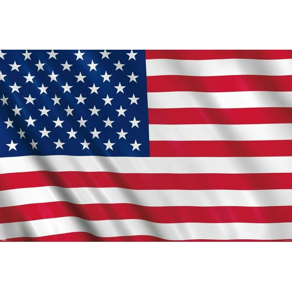 The United States Of America - Flag Wall Poster, 22.375" x 34"