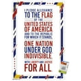 thumbnail image 1 of The United States Of America - Pledge Of Allegiance Wall Poster with Push Pins, 22.375" x 34", 1 of 3