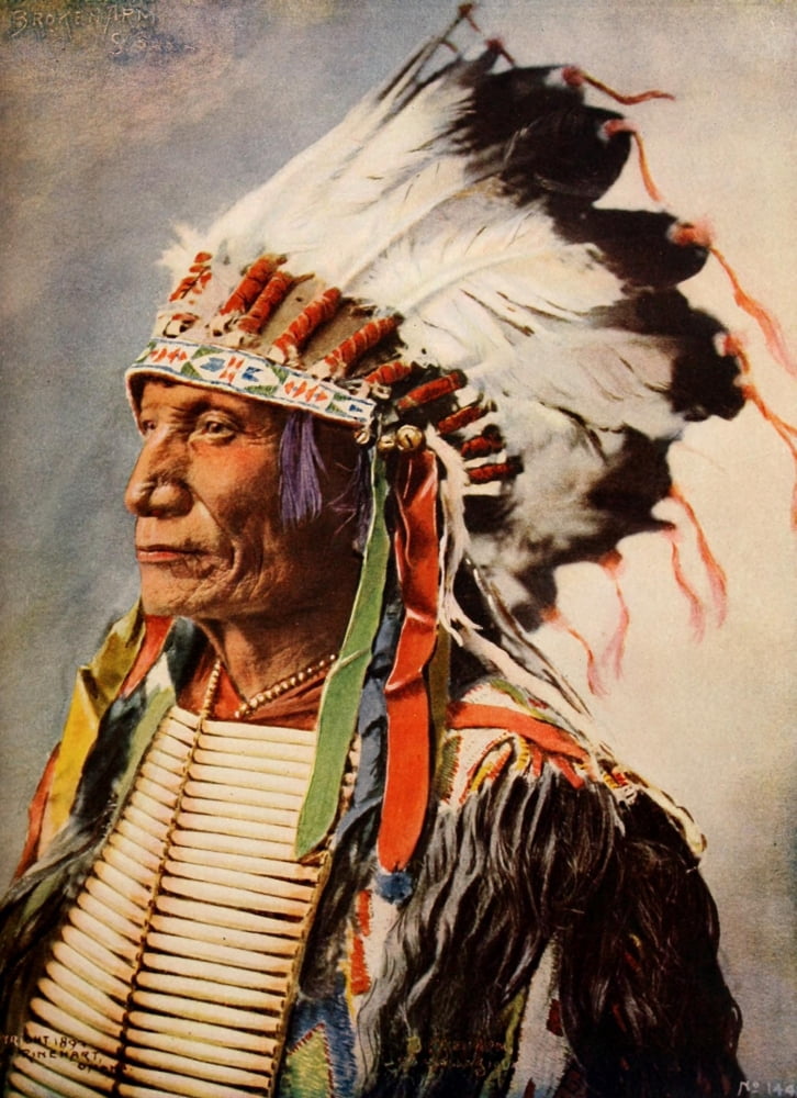 The United States of America 1906 Typical Indian Chief Canvas Art - Unknown (18 x 24)
