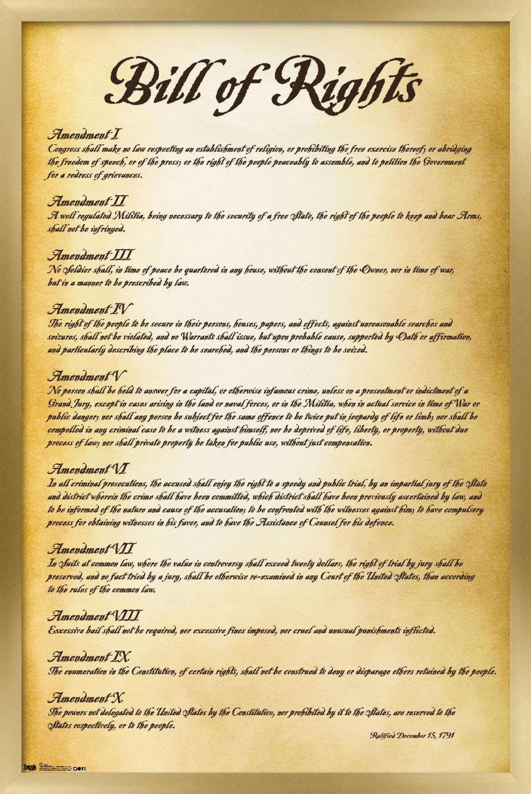 Le Pouvoir Dans Le Bill Of Rights EICQN